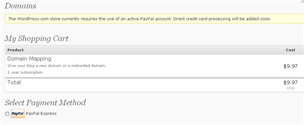 Purchase Domain Mapping